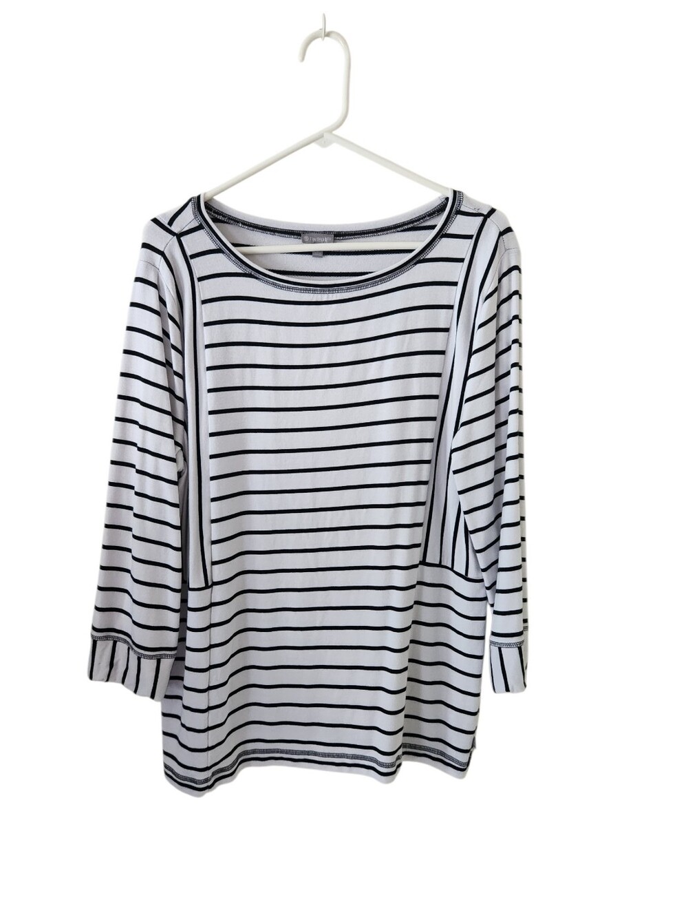 T By Talbots Blue Striped Top